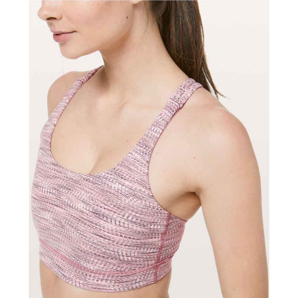 Lululemon Energy Bra Strappy Athletic Yoga Pilates Athleisure Sz 4